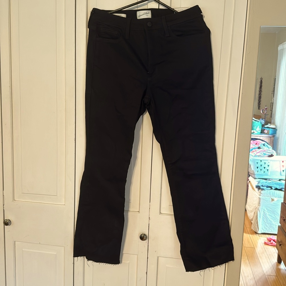 ankle boot cut black jeans size 8